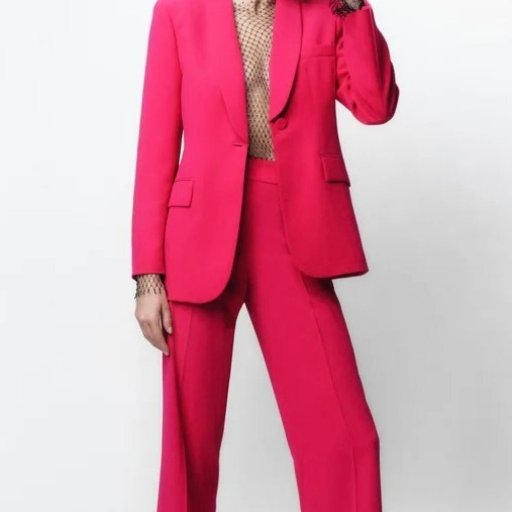 Barbie Pink Zara NWOT Tuxedo Blazer